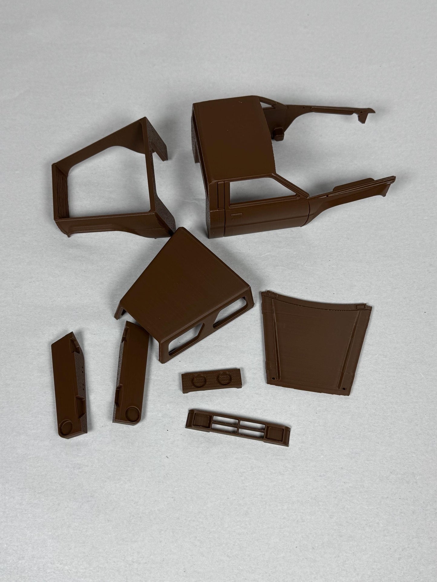 Axial SCX24 pinched Toyota body 1/24 scale with sliders and pinched camper