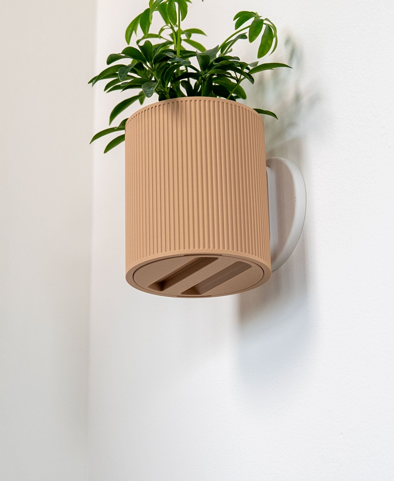 Wall Mounted Planter with Removable Drip Tray | Modern Floating Plant Pot