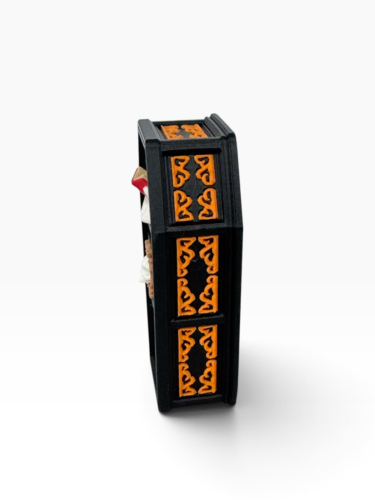 Haunted Coffin Bookshelf Clicker with Reading Ghost