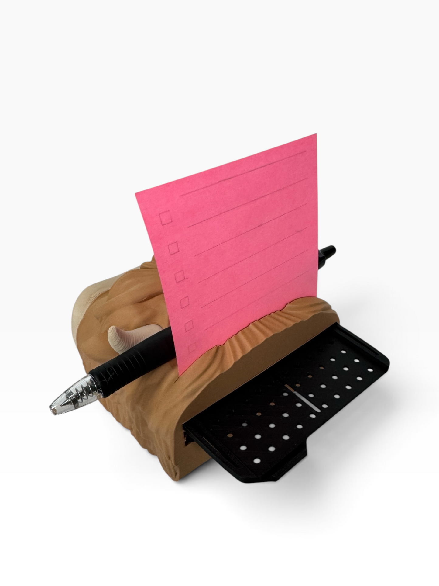 Cute Animal Sticky Note Holder with Writing Templates & Pen Holder