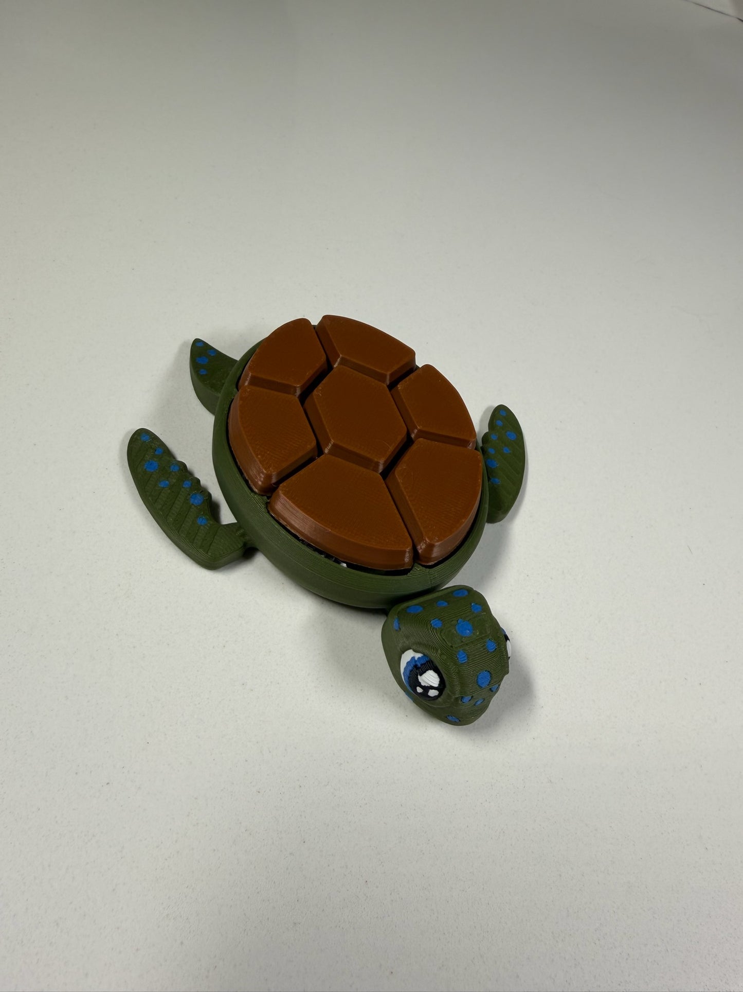 Articulated Turtle Clicker Fidget Toy | Cute Sensory Desk Toy | 3D Printed Stress Relief Clicker