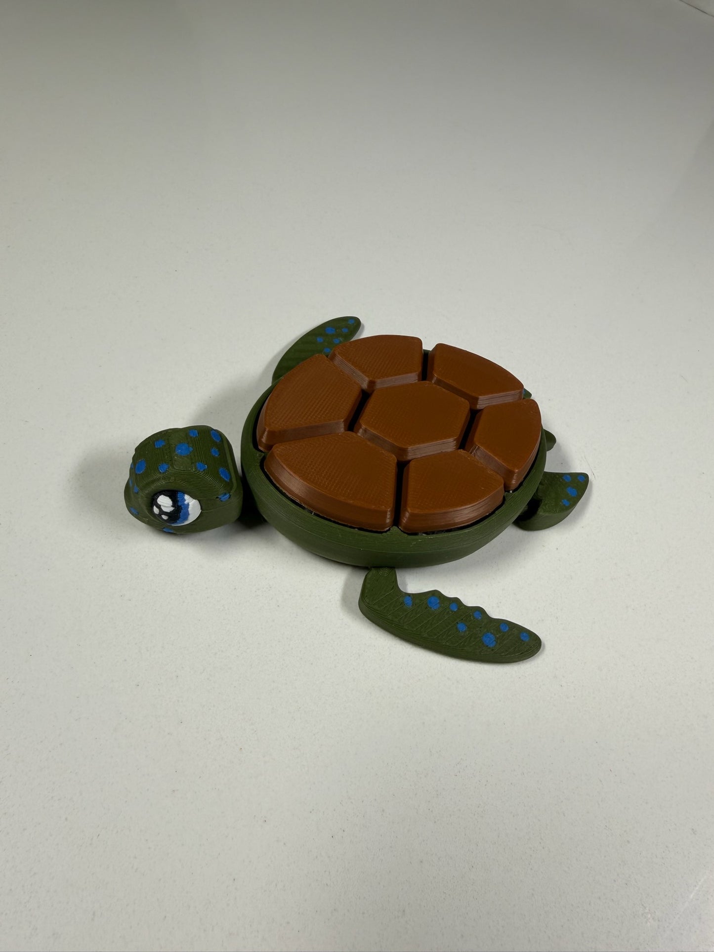 Articulated Turtle Clicker Fidget Toy | Cute Sensory Desk Toy | 3D Printed Stress Relief Clicker