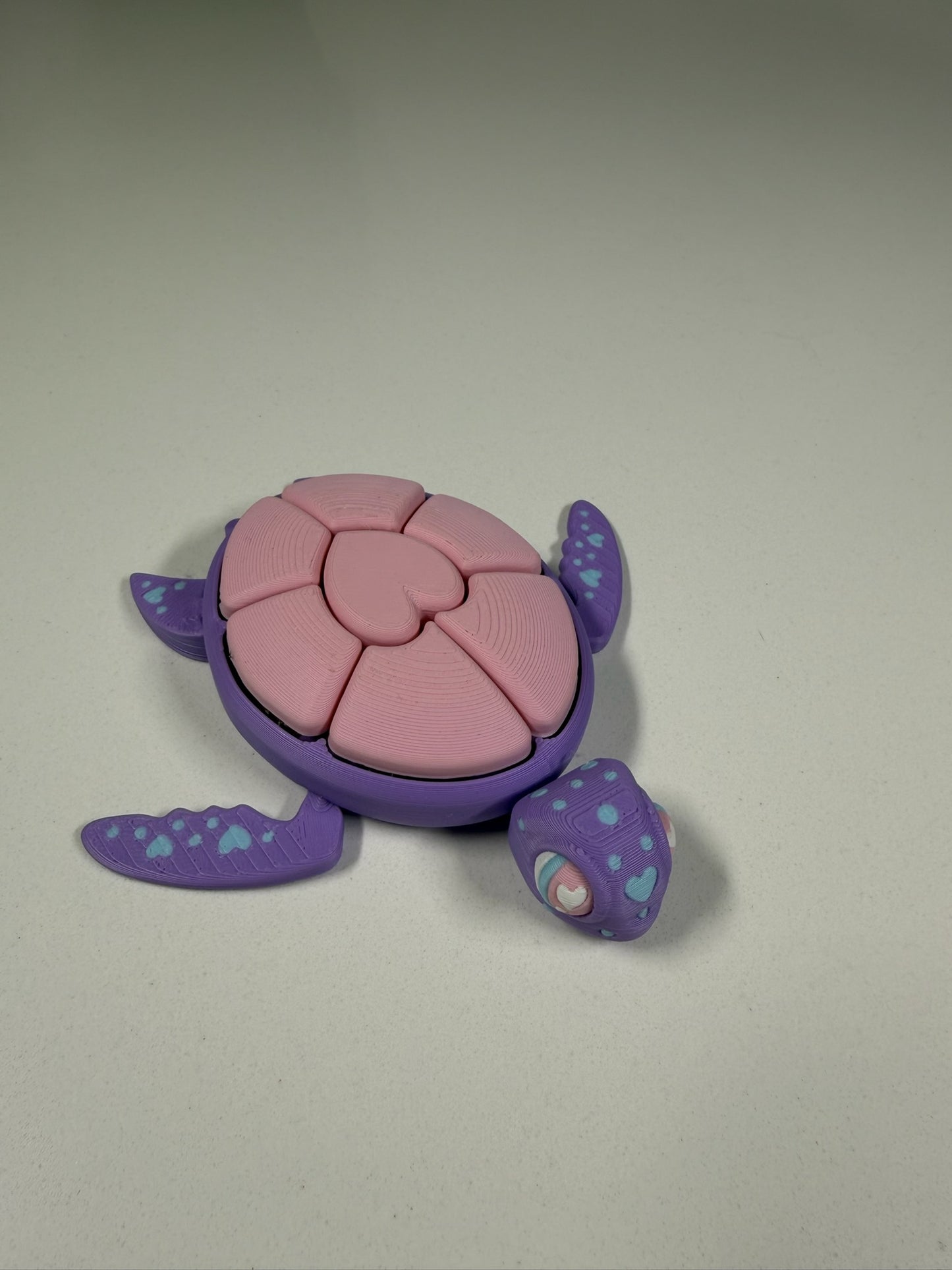 Articulated Turtle Clicker Fidget Toy | Cute Sensory Desk Toy | 3D Printed Stress Relief Clicker