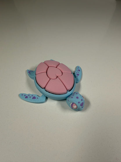 Articulated Turtle Clicker | 3D Printed Desk Fidget