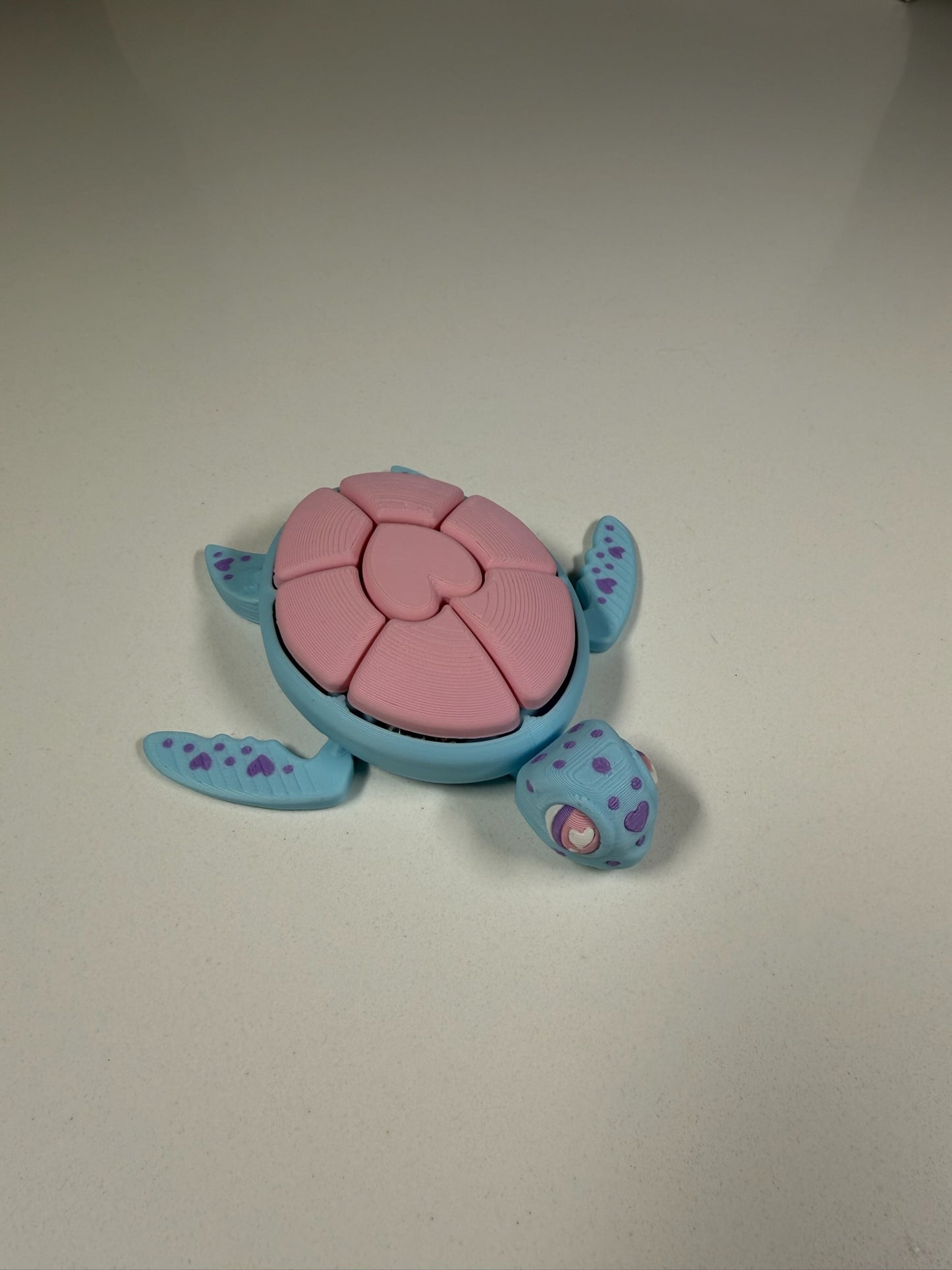 Articulated Turtle Clicker Fidget Toy | Cute Sensory Desk Toy | 3D Printed Stress Relief Clicker