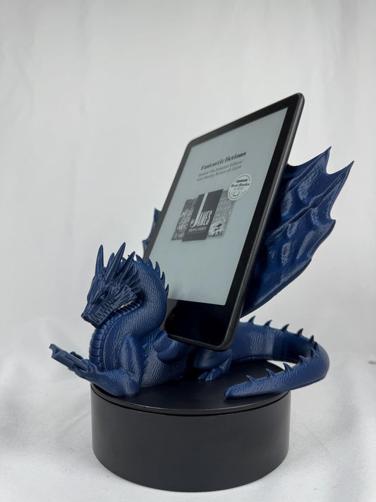 Book Wyrm Reading Dragon Kindle/E-Reader Holder – Fantasy Desk Accessory, Gift for Readers & Dragon Lovers