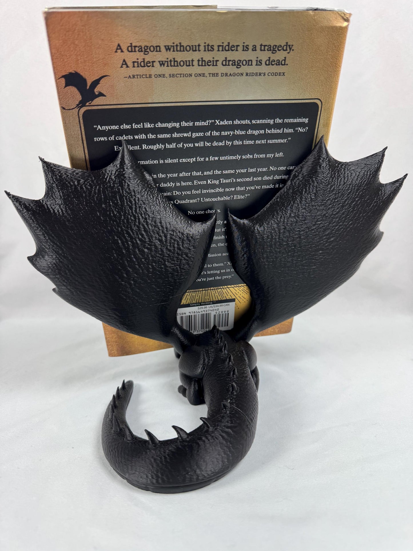 Dragon Book Holder | Fantasy Bookstand | Book Lover Gift | Dragon Home Decor | Fourth Wing Inspired Book Holder | Fantasy Reader Gift