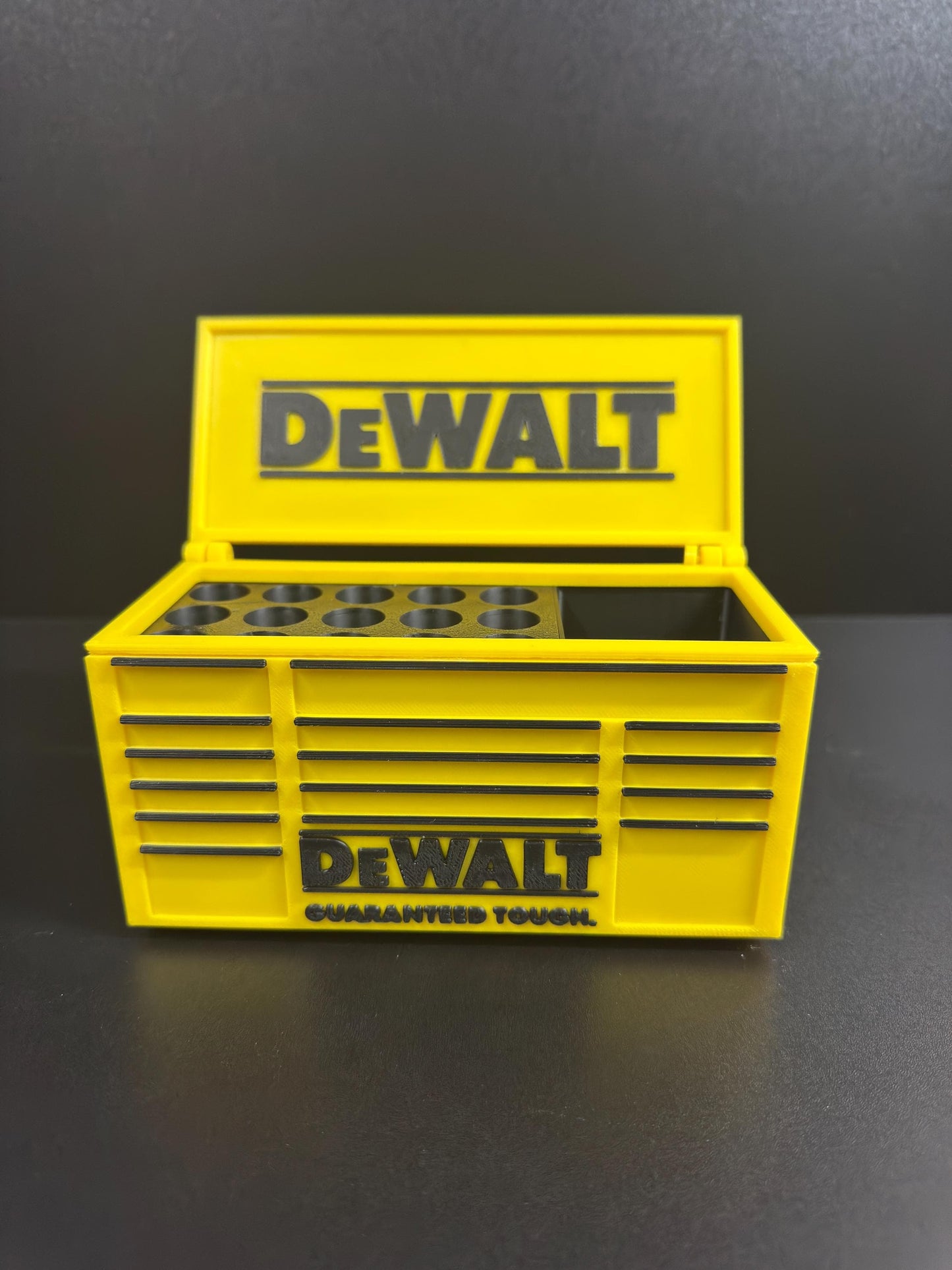 DeWalt Style Toolbox Desk Organizer  Bold 3D Printed Desk Gear