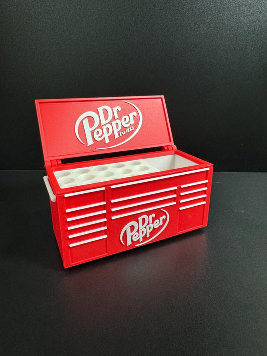 Dr Pepper Style Toolbox Desk Organizer  3D Printed Office Gift