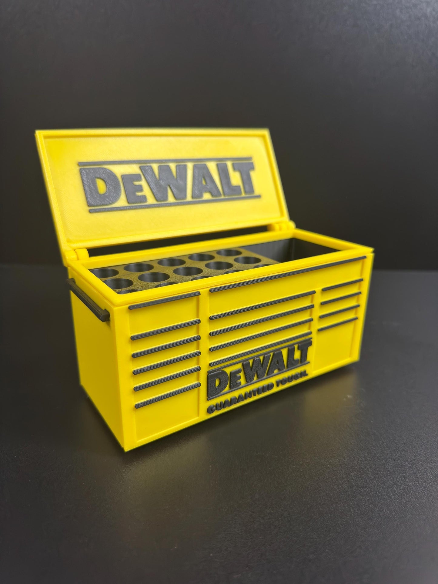 DeWalt Style Toolbox Desk Organizer  Bold 3D Printed Desk Gear