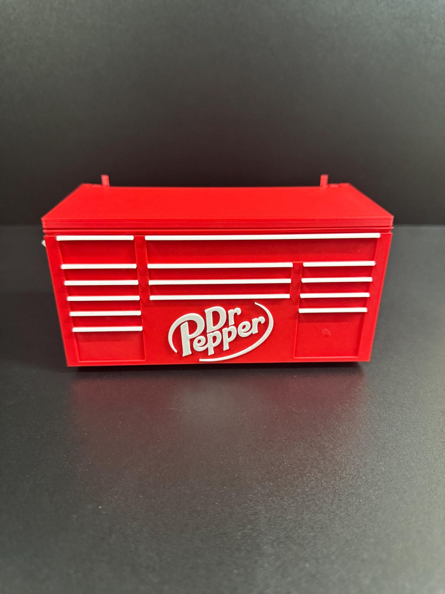 Dr Pepper Style Toolbox Desk Organizer  3D Printed Office Gift