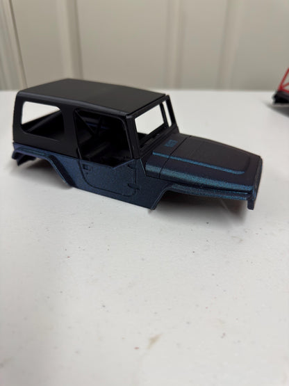 3D Printed TJ Half Door Body Kit for SCX24 | Fits Deadbolt Chassis | Jeep Style RC Body with Interior, Roll Cage & Accessories