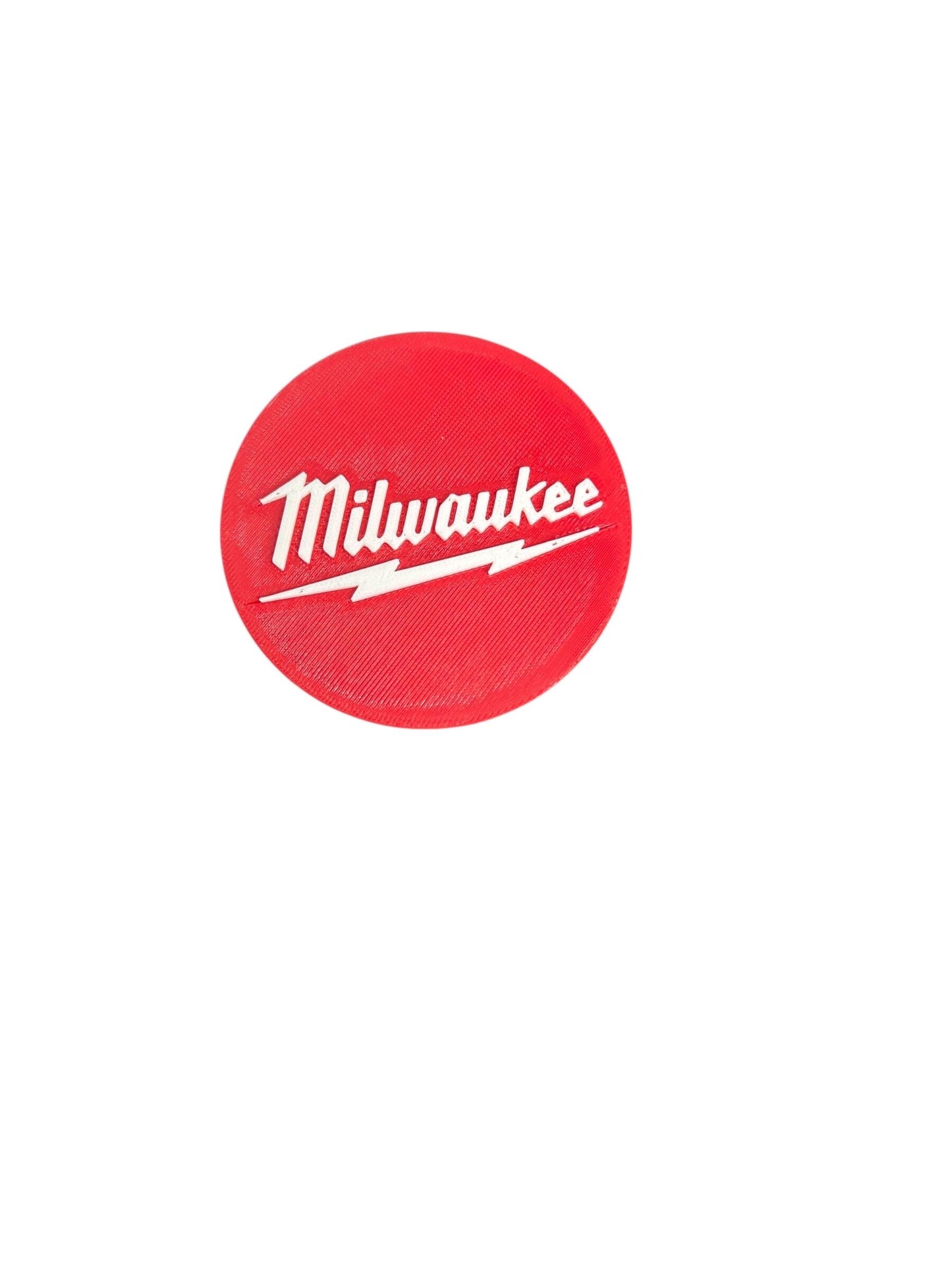 Milwaukee-Inspired Trailer Hitch Cover | 2 Receiver Plug | Fan-Made Red & White Accessory