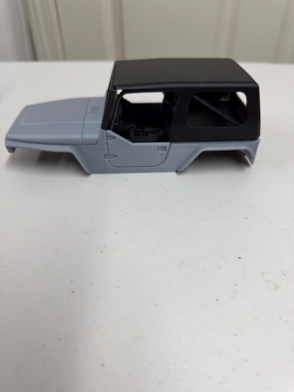 3D Printed TJ Half Door Body Kit for SCX24 | Fits Deadbolt Chassis | Jeep Style RC Body with Interior, Roll Cage & Accessories